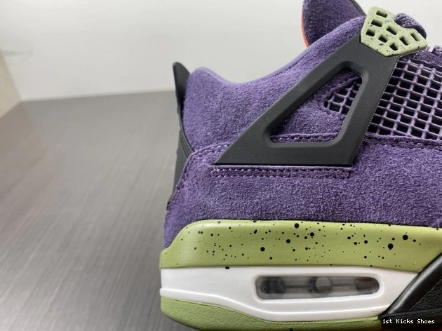 1st Kicks Air Purple Canyon Jordan 4 WMNS AQ9129-500 0727